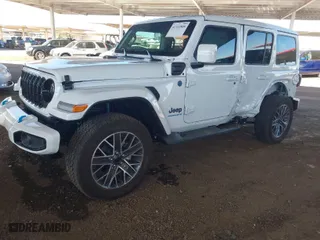 2024 Jeep Wrangler 4xe High Altitude with VIN 1C4RJXU67RW316730, listed as a IAAI auction lot 41322509 with 9,106 mi miles. Bid and sale history available at carsss.com. Image 2.