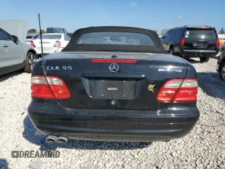 2002 Mercedes-Benz CLK 55 AMG with VIN WDBLK74GX2T093407, listed as a Copart auction lot 42974935 with 123,941 mi miles and Salvage Title. Bid and sale history available at DreamBid. Image 6.