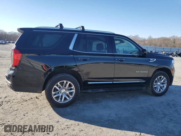 2022 GMC Yukon SLT with VIN 1GKS2BKD1NR148972, listed as a Copart auction lot 45139625 with 25,640 mi miles and Salvage Title. Bid and sale history available at carsss.com. Image 3.