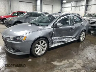 2015 Mitsubishi Lancer GT with VIN JA32U8FW4FU022218, listed as a Copart auction lot 84468334 with 76,297 mi miles and Salvage Title. Bid and sale history available at carsss.com. Image 1.