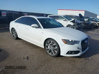 2012 Audi A6 3.0T Prestige with VIN WAUJGAFC4CN048421, listed as a IAAI auction lot 41700421 with 117,530 mi miles. Bid and sale history available at carsss.com. Image 1.