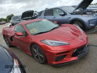 2021 Chevrolet Corvette 3LT with VIN 1G1YC2D43M5124610, listed as a Copart auction lot 73884544 with 0 mi miles and Salvage Title. Bid and sale history available at carsss.com. Image 4.