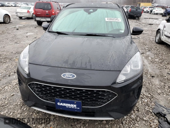 2020 Ford Escape SE with VIN 1FMCU9G69LUC20553, listed as a Copart auction lot 43860345 with 53,466 mi miles and Salvage Title. Bid and sale history available at carsss.com. Image 5.