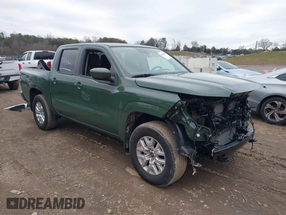 2024 Nissan Frontier SV z VIN 1N6ED1EK6RN618205, wystawiony jako IAAI lot #41205878 z przebiegiem 10 414 mil mil oraz . Historia ofert i sprzedaży dostępna na DreamBid. Obrazek 1.