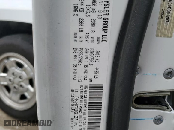 2014 Jeep Patriot Sport with VIN 1C4NJPBA3ED601257, listed as a Copart auction lot 60163155 with 112,958 mi miles and Clean title. Bid and sale history available at DreamBid. Image 13.