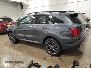 2021 Kia Sorento SX Prestige X-Line with VIN 5XYRKDLF0MG032651, listed as a Copart auction lot 85738784 with 67,914 mi miles and Salvage Title. Bid and sale history available at carsss.com. Image 2.