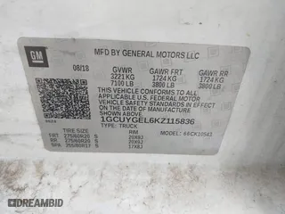 2019 Chevrolet Silverado 1500 LTZ with VIN 1GCUYGEL6KZ115836, listed as a IAAI auction lot 41694386 with 170,560 mi miles. Bid and sale history available at carsss.com. Image 9.