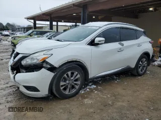 2016 Nissan Murano SV with VIN 5N1AZ2MG3GN154689, listed as a Copart auction lot 45971115 with 142,344 mi miles and Salvage Title. Bid and sale history available at carsss.com. Image 1.