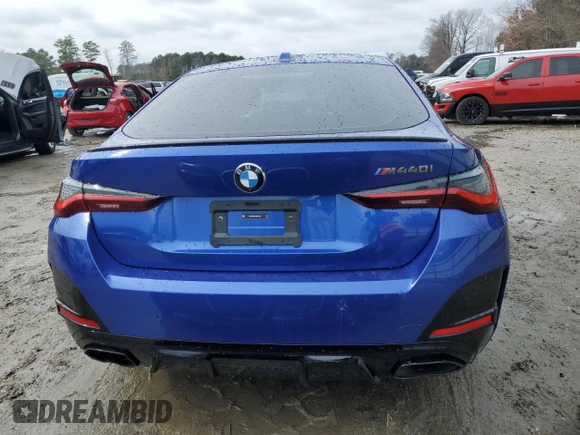 2024 BMW 4 Series M440i with VIN WBA63AW01RFR21066, listed as a Copart auction lot 44224145 with 12,943 mi miles and Salvage Title. Bid and sale history available at DreamBid. Image 6.
