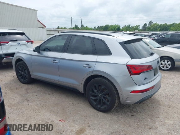 2021 Audi Q5 Premium Plus with VIN WA1BAAFY4M2065706, listed as a IAAI auction lot 42139445 with 39,646 mi miles and . Bid and sale history available at DreamBid. Image 3.
