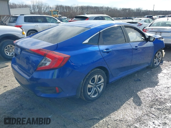 2018 Honda Civic Sedan LX with VIN 19XFC2F53JE019635, listed as a IAAI auction lot 41537152 with 74,958 mi miles. Bid and sale history available at carsss.com. Image 4.