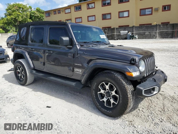 2021 Jeep Wrangler Unlimited Sahara с VIN 1C4HJXEN9MW574788, выставлен на аукционе Copart как лот 55109505 с пробегом 21 974 миль миль и Списание • Salvage title. История ставок и продаж доступна на DreamBid. Изображение 4.