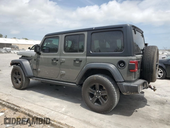 2020 Jeep Wrangler Unlimited Sport S with VIN 1C4HJXDN1LW235278, listed as a Copart auction lot 53735465 with 71,525 mi miles and Salvage title. Bid and sale history available at DreamBid. Image 2.