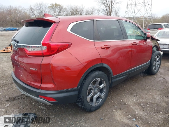2018 Honda CR-V EX-L with VIN 5J6RW2H82JL001043, listed as a IAAI auction lot 41892432 with 91,751 mi miles. Bid and sale history available at carsss.com. Image 4.