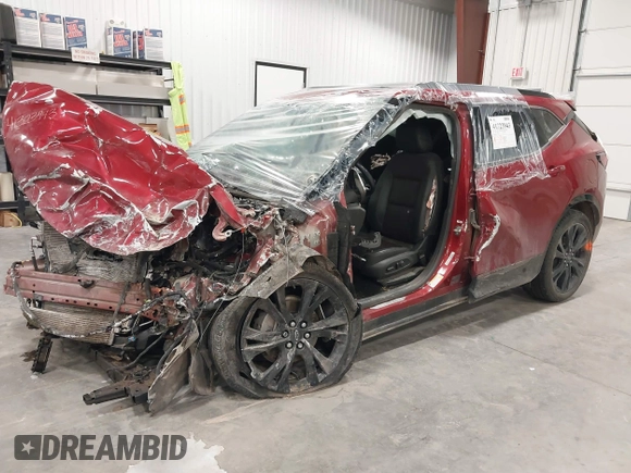 2019 Chevrolet Blazer RS with VIN 3GNKBJRS0KS585100, listed as a IAAI auction lot 41323943 with Not provided miles and . Bid and sale history available at DreamBid. Image 2.