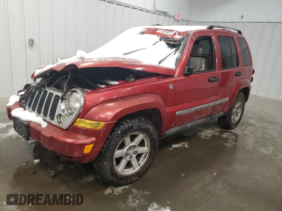 2006 Jeep Liberty Limited with VIN 1J4GL58K86W205042, listed as a Copart auction lot 51084875 with 74,975 mi miles and Salvage Title. Bid and sale history available at DreamBid. Image 1.