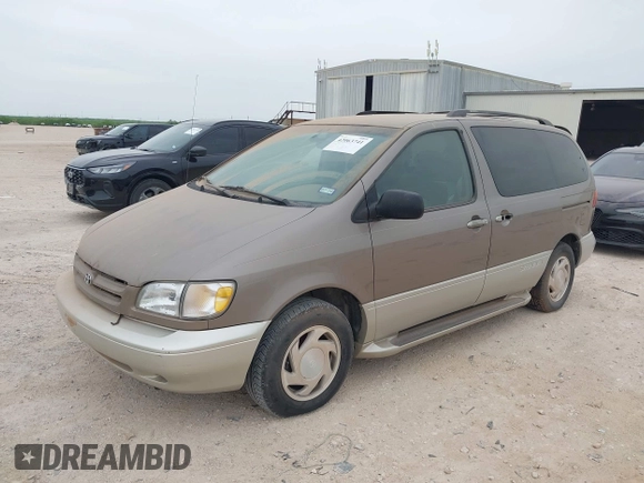 1999 Toyota Sienna LE with VIN 4T3ZF13C5XU164075, listed as a IAAI auction lot 42063741 with 93,407 mi miles. Bid and sale history available at carsss.com. Image 2.