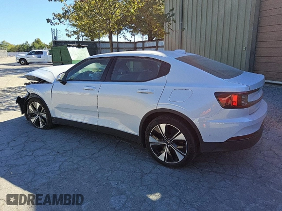 2023 Polestar 2 with VIN YSMED3KA8PL149139, listed as a Copart auction lot 71019124 with 24,023 mi miles and Non Repairable. Bid and sale history available at carsss.com. Image 2.