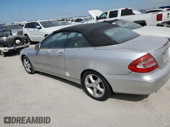 2005 Mercedes-Benz CLK-Class 3.2L with VIN WDBTK65J55F129432, listed as a Copart auction lot 74491374 with 0 mi miles and Non Repairable. Bid and sale history available at carsss.com. Image 2.