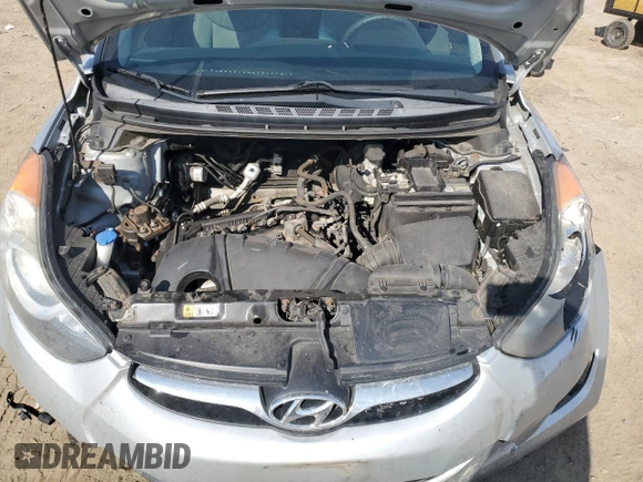 2013 Hyundai Elantra Limited with VIN 5NPDH4AE7DH195812, listed as a Copart auction lot 48744385 with 120,567 mi miles and Salvage Title. Bid and sale history available at DreamBid. Image 11.