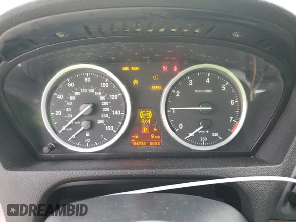 2009 BMW X6 z VIN 5UXFG43599L222230, wystawiony jako Copart lot #42610035 z przebiegiem 186 784 mil mil oraz Szkoda całkowita • Salvage title. Historia ofert i sprzedaży dostępna na DreamBid. Obrazek 9.
