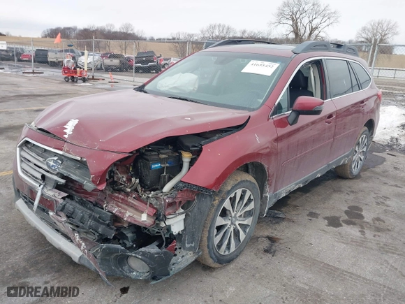 2017 Subaru Outback Limited with VIN 4S4BSENC7H3218641, listed as a IAAI auction lot 41655452 with 95,800 mi miles. Bid and sale history available at carsss.com. Image 17.