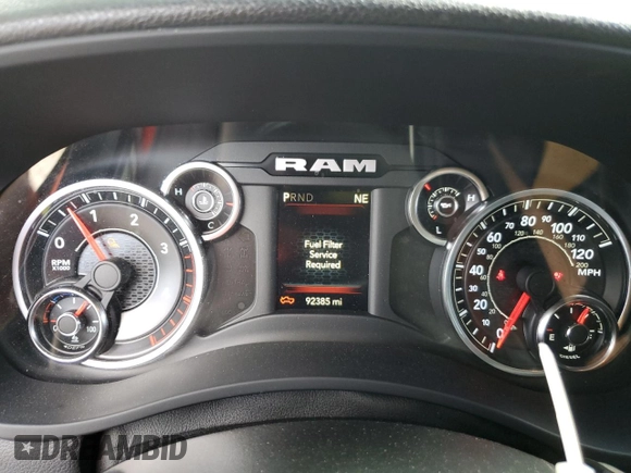 2019 Ram 2500 Tradesman with VIN 3C6UR5CL8KG689866, listed as a Copart auction lot 71778744 with 92,385 mi miles and Salvage Title. Bid and sale history available at carsss.com. Image 9.