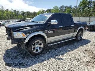 2016 Ram 1500 Laramie z VIN 1C6RR7NT8GS365122, wystawiony jako Copart lot #52744105 z przebiegiem 142 624 mil mil oraz Szkoda całkowita • Salvage title. Historia ofert i sprzedaży dostępna na DreamBid. Obrazek 1.