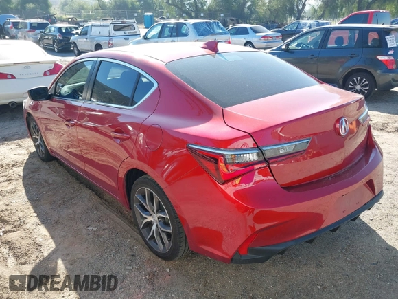 2020 Acura ILX w/Premium Pkg with VIN 19UDE2F78LA007121, listed as a IAAI auction lot 41646183 with 34,285 mi miles. Bid and sale history available at carsss.com. Image 3.