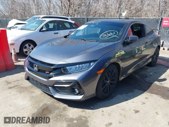 2020 Honda Civic Si Coupe with VIN 2HGFC3A56LH753336, listed as a IAAI auction lot 41748457 with 55,079 mi miles. Bid and sale history available at carsss.com. Image 17.