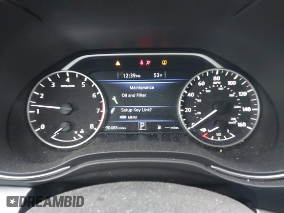 2017 Nissan Maxima SV with VIN 1N4AA6AP5HC447844, listed as a IAAI auction lot 40824768 with 90,488 mi miles. Bid and sale history available at carsss.com. Image 7.
