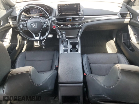 2019 Honda Accord Sport with VIN 1HGCV1F36KA176121, listed as a Copart auction lot 52565475 with 75,847 mi miles and Salvage Title. Bid and sale history available at DreamBid. Image 8.
