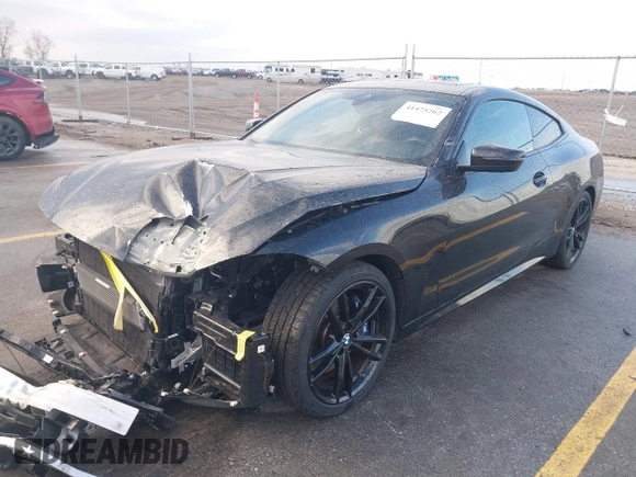 2021 BMW 4 Series M440i xDrive with VIN WBA13AR05MCG58597, listed as a IAAI auction lot 41475262 with 42,626 mi miles and . Bid and sale history available at DreamBid. Image 17.