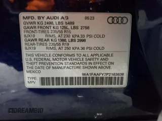 2023 Audi Q5 S line Prestige with VIN WA1FAAFY2P2163638, listed as a Copart auction lot 88689055 with 12,755 mi miles and Salvage Title. Bid and sale history available at carsss.com. Image 15.