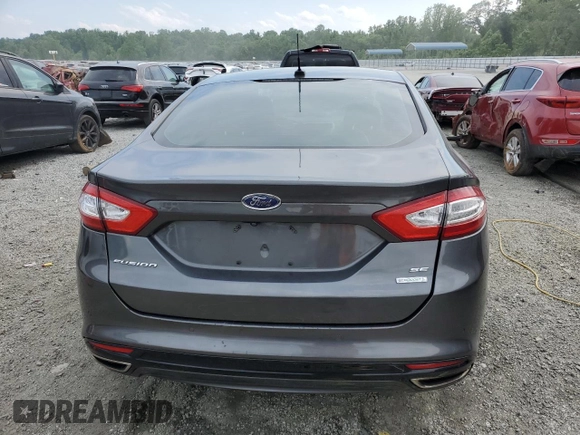 2016 Ford Fusion SE with VIN 3FA6P0H93GR208964, listed as a Copart auction lot 57862915 with 108,043 mi miles and Salvage title. Bid and sale history available at DreamBid. Image 6.