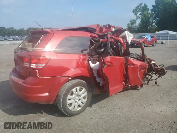 2014 Dodge Journey American Value Pkg with VIN 3C4PDCAB9ET267247, listed as a Copart auction lot 60336704 with Not Provided miles and Salvage Title. Bid and sale history available at carsss.com. Image 3.