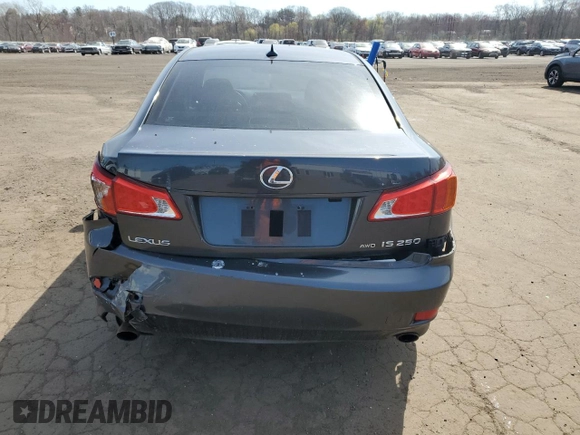2009 Lexus IS 250 with VIN JTHCK262692030311, listed as a Copart auction lot 53617995 with 228,924 mi miles and Salvage Title. Bid and sale history available at DreamBid. Image 6.