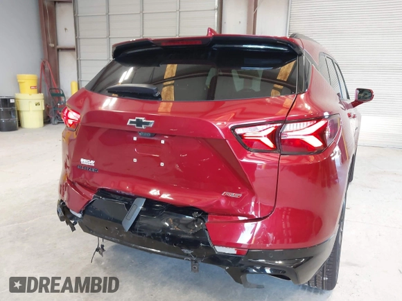 2019 Chevrolet Blazer RS z VIN 3GNKBERS3KS681486, wystawiony jako IAAI lot #42307181 z przebiegiem 104 387 mil mil oraz . Historia ofert i sprzedaży dostępna na DreamBid. Obrazek 6.
