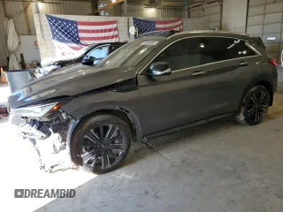 2022 Infiniti QX50 Luxe z VIN 3PCAJ5BA5NF116629, wystawiony jako Copart lot #51909365 z przebiegiem 29 814 mil mil oraz Szkoda całkowita • Salvage title. Historia ofert i sprzedaży dostępna na DreamBid. Obrazek 1.