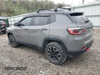 2021 Jeep Compass Trailhawk with VIN 3C4NJDDB2MT566157, listed as a Copart auction lot 51652255 with 47,284 mi miles and Salvage title. Bid and sale history available at DreamBid. Image 2.