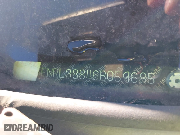 2006 Honda Odyssey TOURING with VIN 5FNRL38846B059685, listed as a IAAI auction lot 41831849 with 999,999 mi miles. Bid and sale history available at carsss.com. Image 11.