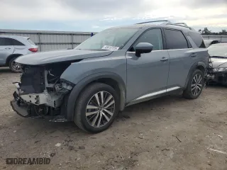 2022 Nissan Pathfinder Platinum with VIN 5N1DR3DK0NC249534, listed as a Copart auction lot 43412725 with 48,164 mi miles and Salvage Title. Bid and sale history available at carsss.com. Image 1.