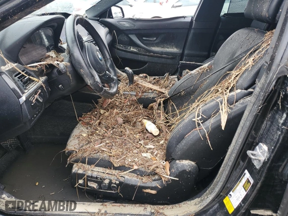 2016 BMW 6 Series 640i with VIN WBA6D0C56GG432774, listed as a Copart auction lot 73964134 with 0 mi miles and Salvage Title. Bid and sale history available at carsss.com. Image 7.