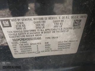 2014 Chevrolet Silverado 1500 LT with VIN 3GCPCREH3EG235486, listed as a IAAI auction lot 41268037 with 302,342 mi miles. Bid and sale history available at carsss.com. Image 9.