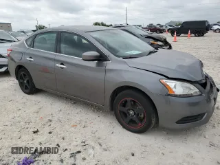 2015 Nissan Sentra SV with VIN 3N1AB7AP0FY344643, listed as a Copart auction lot 54817195 with 74,952 mi miles and Salvage Title. Bid and sale history available at DreamBid. Image 4.
