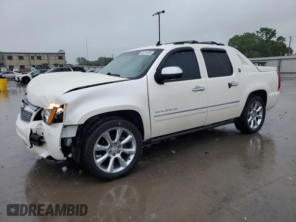 2013 Chevrolet Avalanche LTZ with VIN 3GNMCGE0XDG334846, listed as a Copart auction lot 55261885 with 118,704 mi miles and Salvage title. Bid and sale history available at DreamBid. Image 1.
