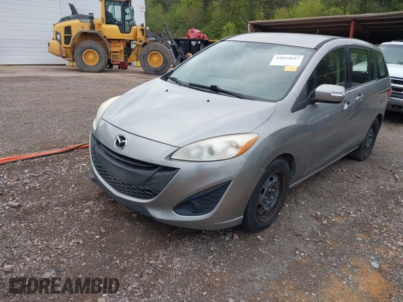 2013 Mazda 5 Sport with VIN JM1CW2BL5D0147824, listed as a IAAI auction lot 41822647 with 160,153 mi miles and . Bid and sale history available at carsss.com. Image 2.
