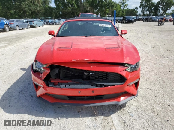 2019 Ford Mustang EcoBoost z VIN 1FATP8UH5K5205218, wystawiony jako Copart lot #60921505 z przebiegiem 70 142 mil mil oraz Nie do naprawy • Non repairable. Historia ofert i sprzedaży dostępna na DreamBid. Obrazek 5.