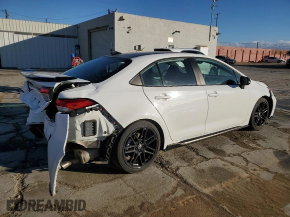 2022 Toyota Corolla SE with VIN 5YFS4MCE1NP123959, listed as a Copart auction lot 86730304 with 66,039 mi miles and Salvage Title. Bid and sale history available at carsss.com. Image 3.