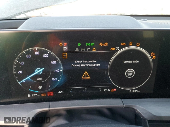 2023 Kia Telluride SX with VIN 5XYP5DGC1PG387296, listed as a Copart auction lot 81587334 with 21,435 mi miles and Salvage title. Bid and sale history available at DreamBid. Image 9.